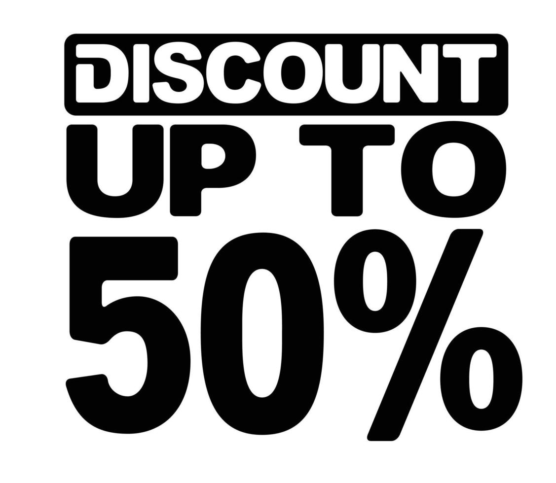 Design discount sale offer up to 50 percent vector