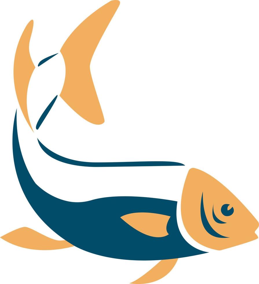 Fish silhouette vector illustration