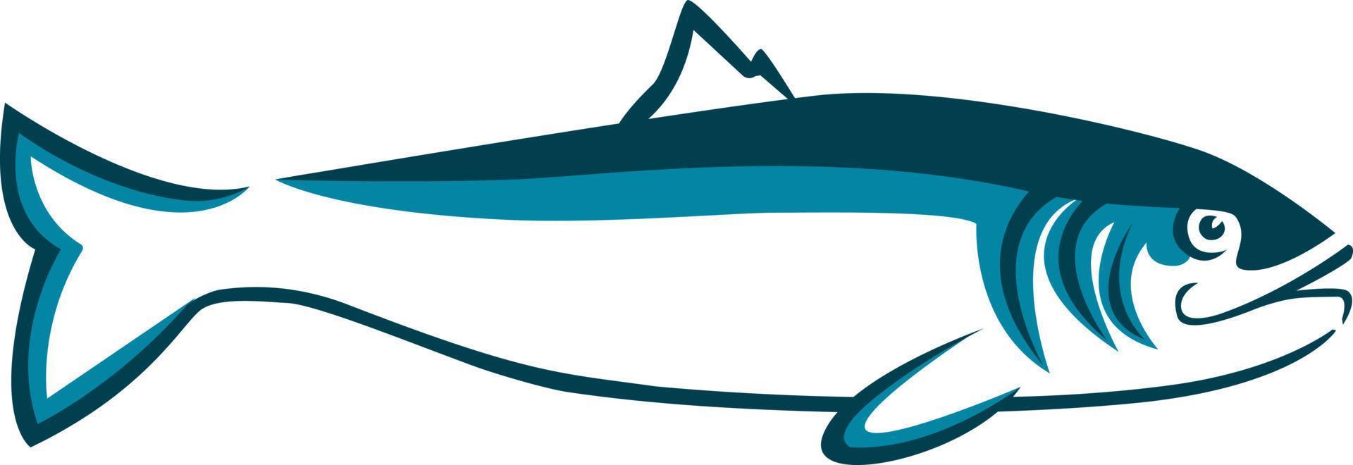 Trout silhouette vector illustration