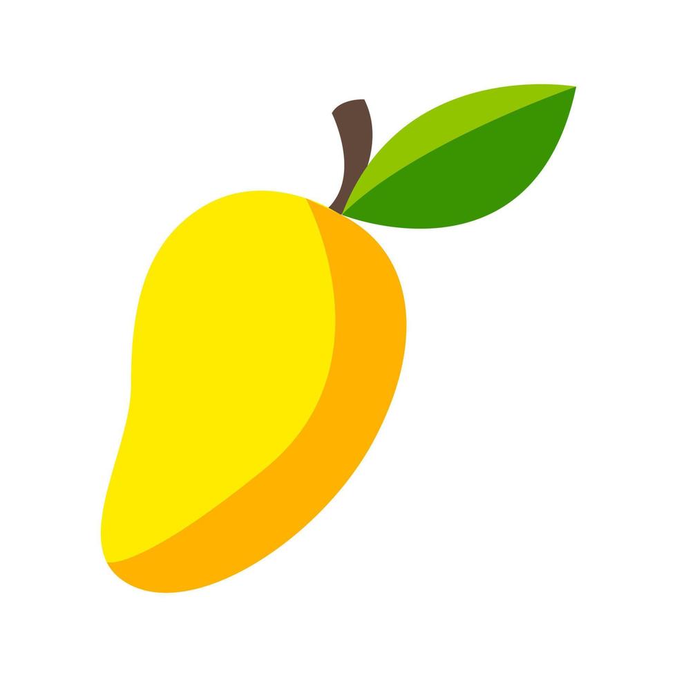lindo clipart de mango en versión de dibujos animados vector