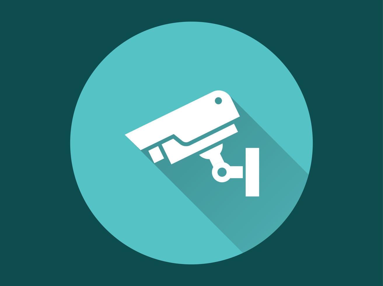 Surveillance camera icon for graphic and web design. vector