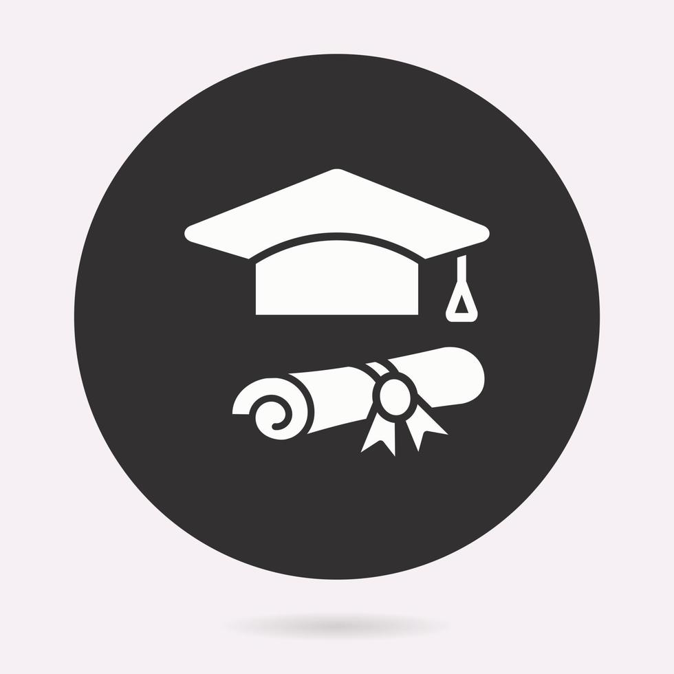 Education - vector icon. Illustration isolated. Simple pictogram.