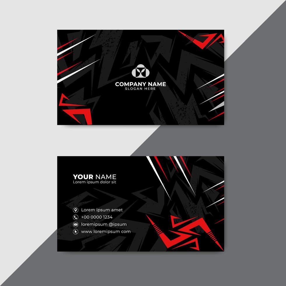 Trendy Business Card Design template. Elegant Business Card Vector