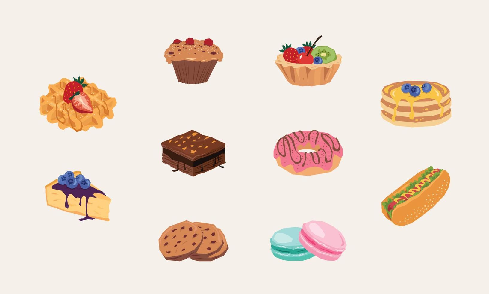 Bakery illustration pack vector