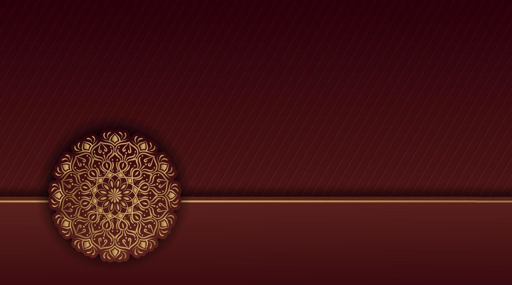 fondo simple, con decoración de mandala vector