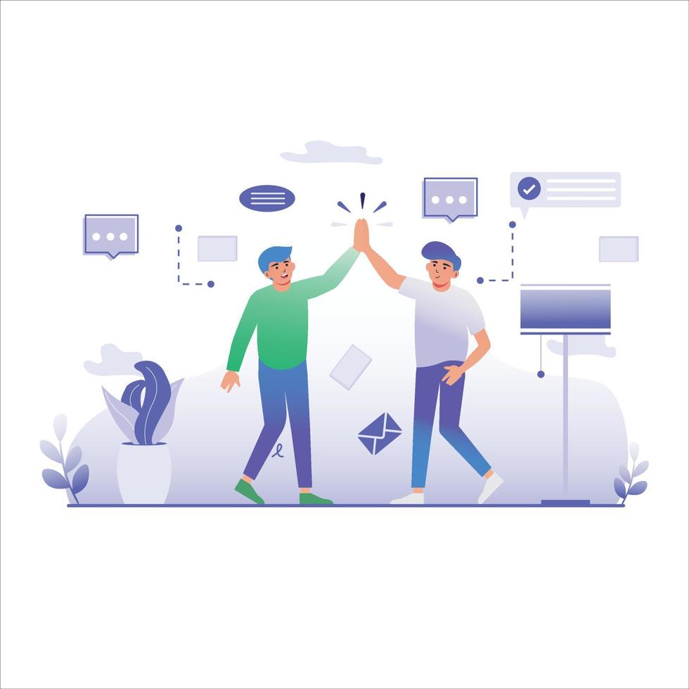 welcome business illustration vector