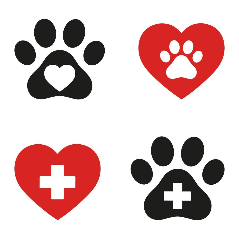 illustration of a veterinary emblem vector