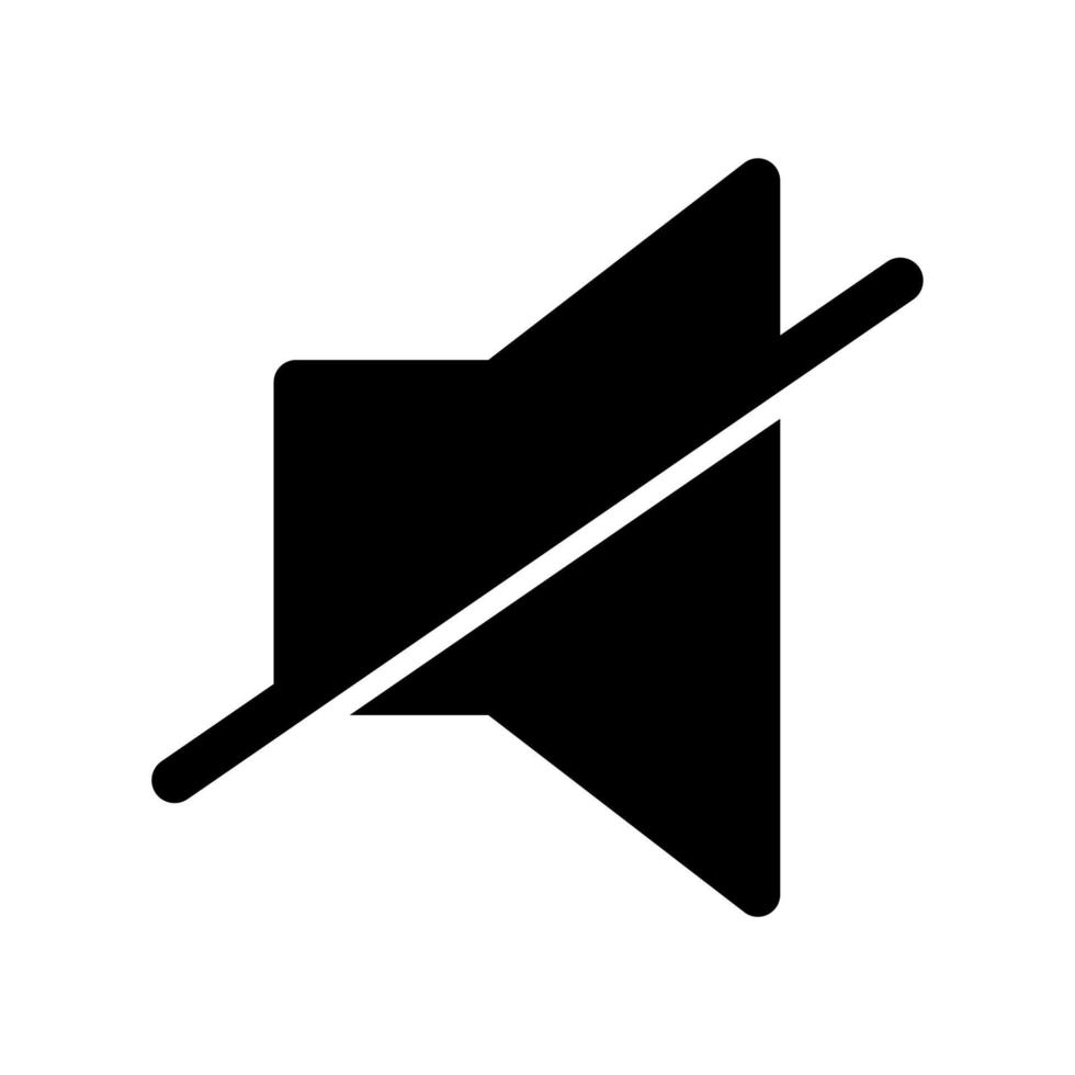 mute speaker icon vector