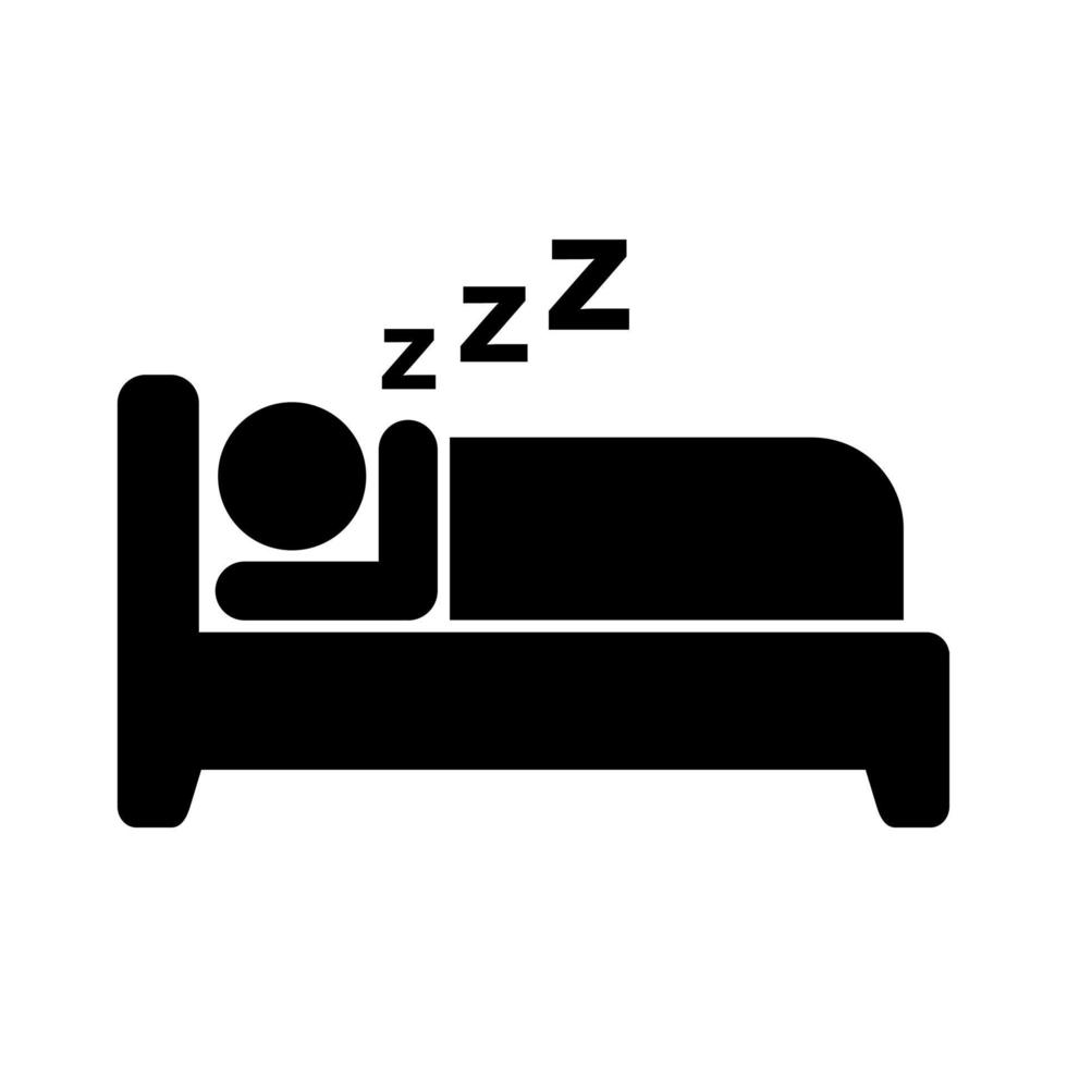 sleep flat icon vector