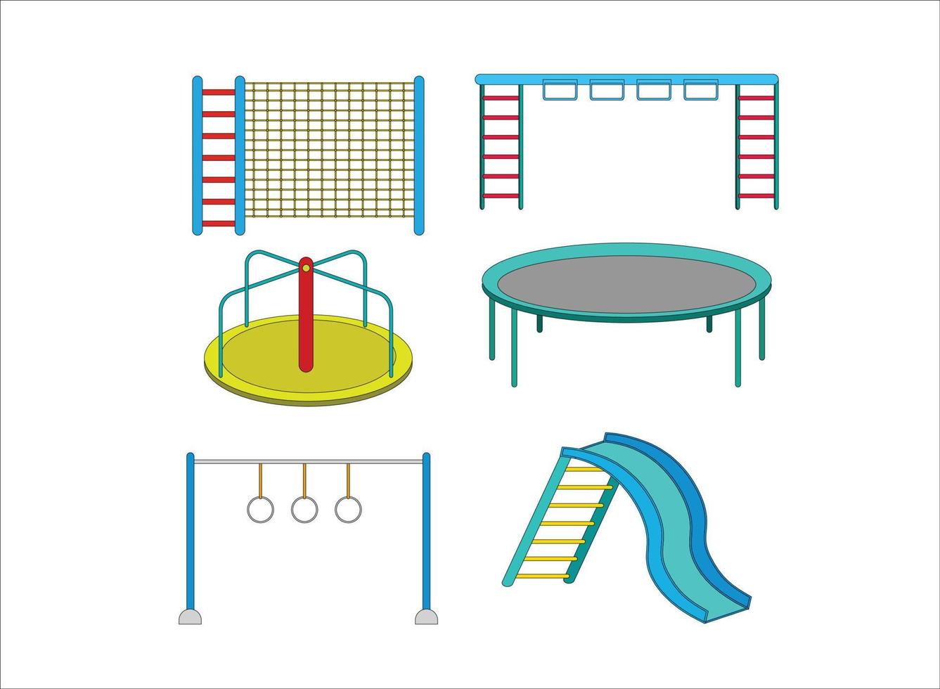 Playground Element Colorful Vector