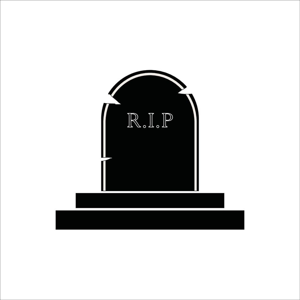 Gravestone Silhouette Vector