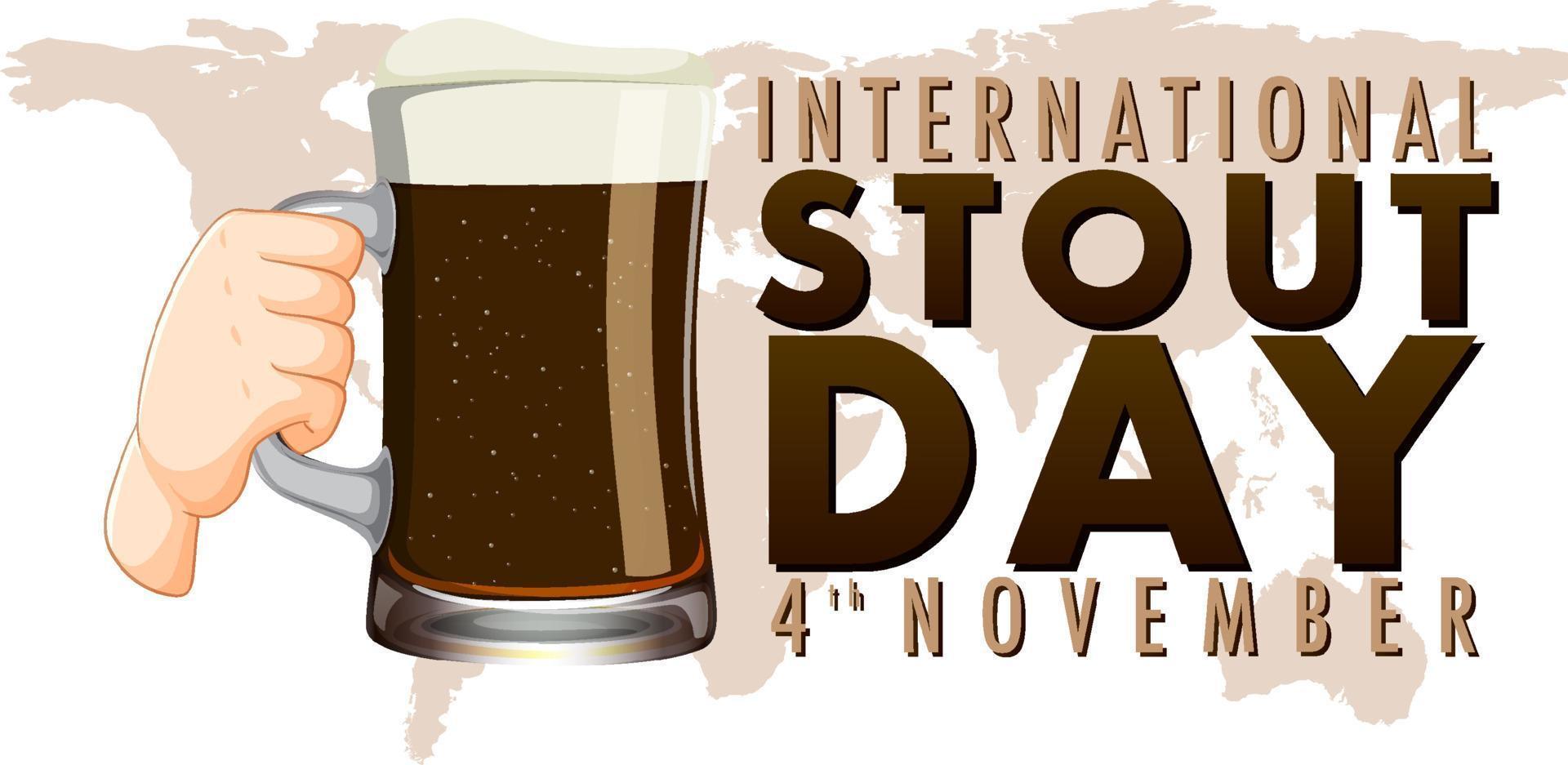 International Stout Day Banner Design 12744471 Vector Art at Vecteezy