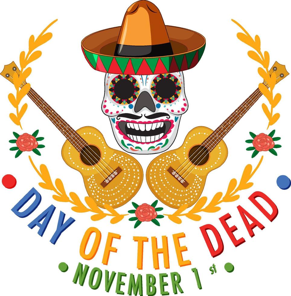 Day of the dead banner vector