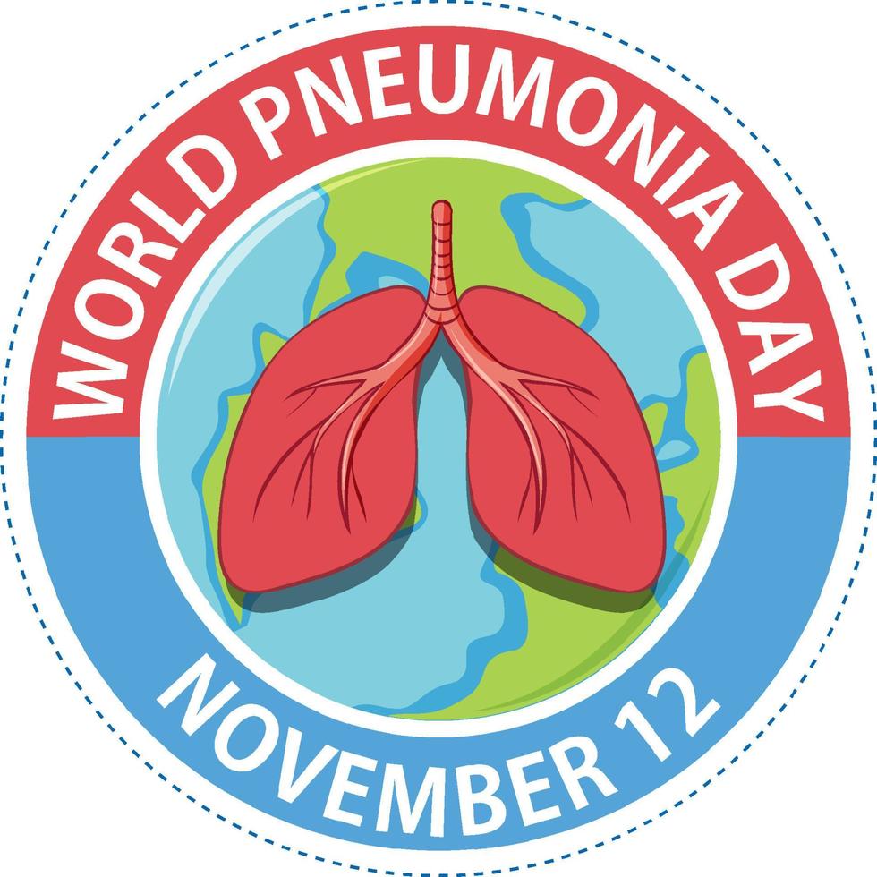 World Pneumonia Day Logo Design vector