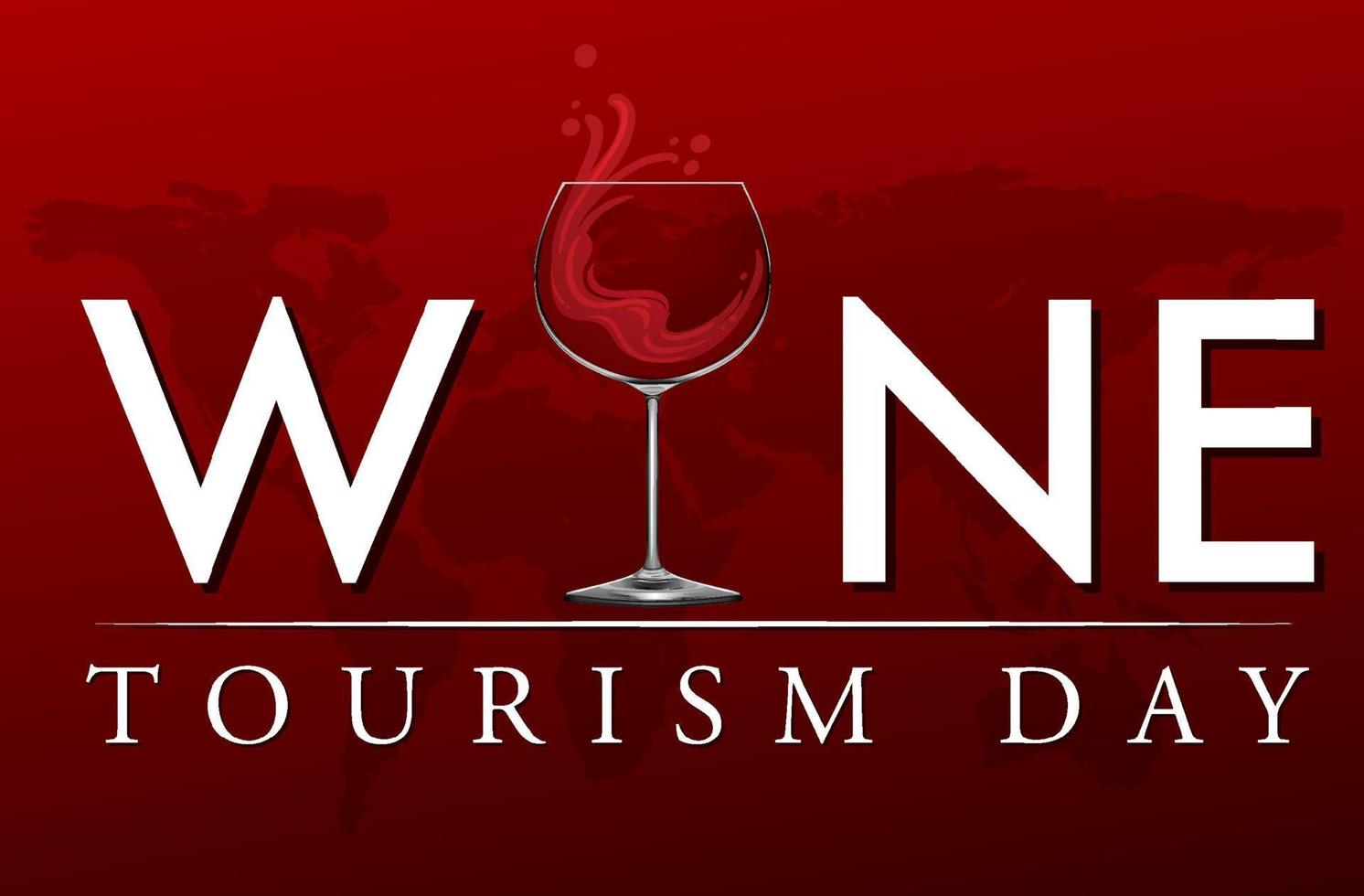 Wine Tourism Day Poster Template vector