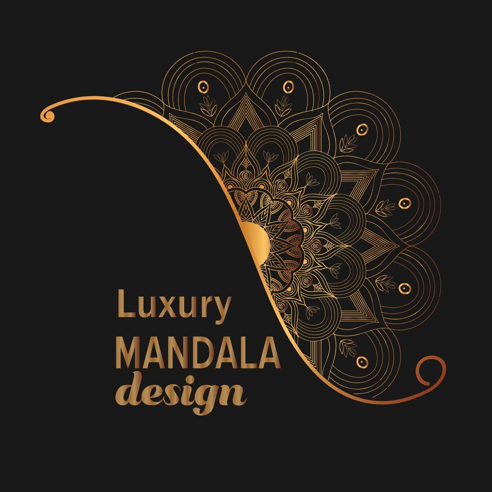 diseño de mandala de lujo vector