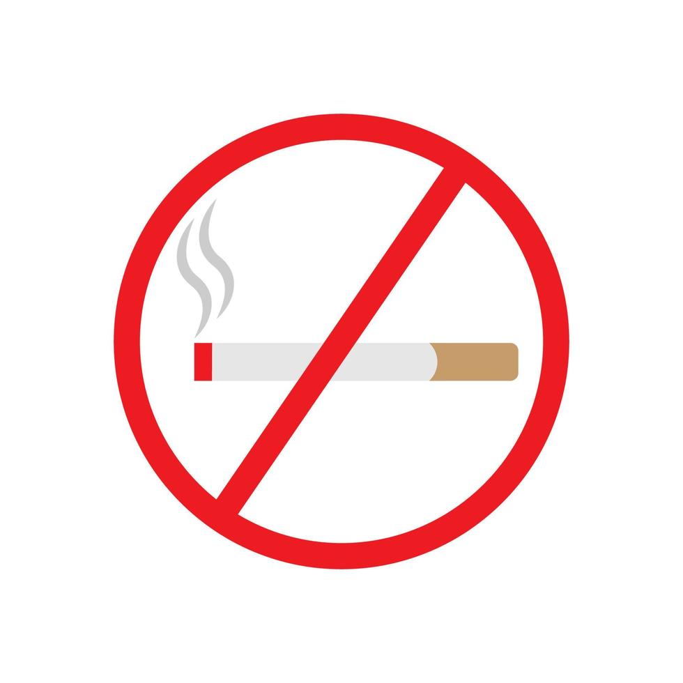 no smoking icon vector. no smoking labels for some places vector