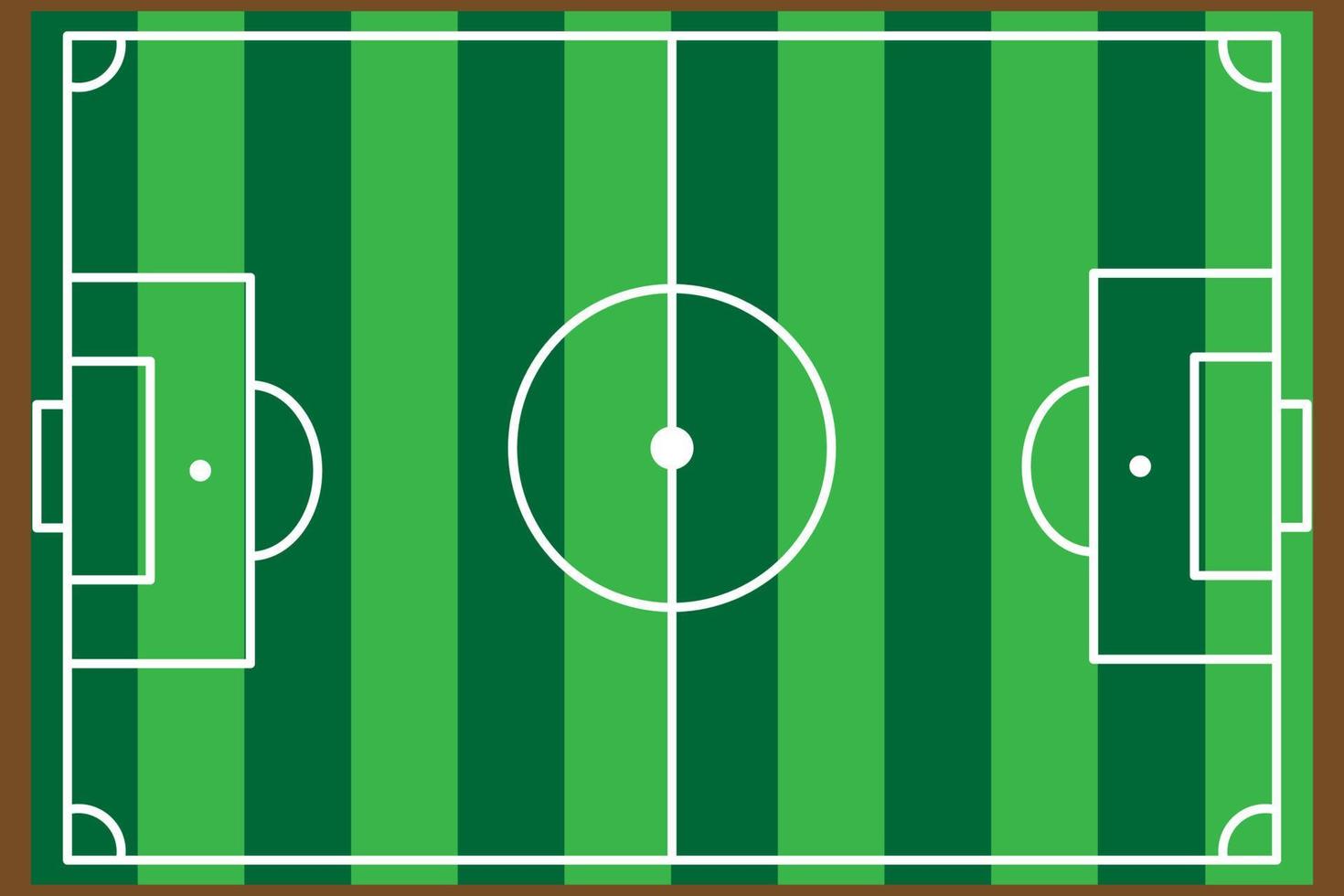 vector de campo de fútbol. adecuado para la elaboración de estrategias y otros