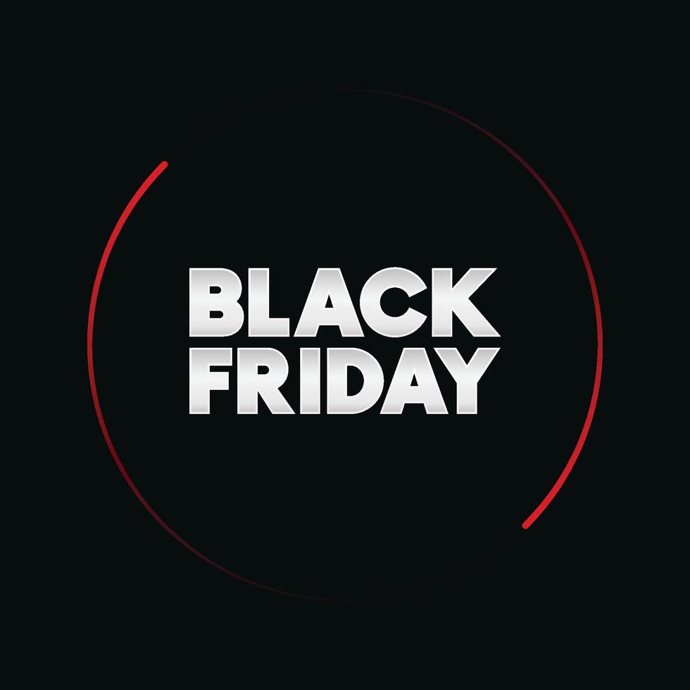 Black Friday Design for digital media, social media or web media. vector