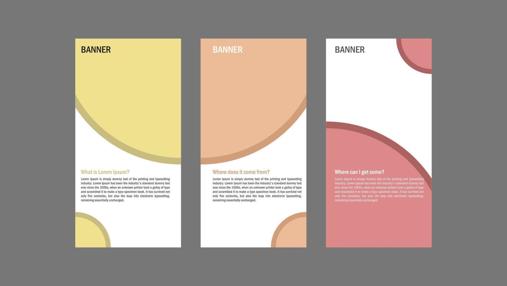 Vertical Banner Free Vector
