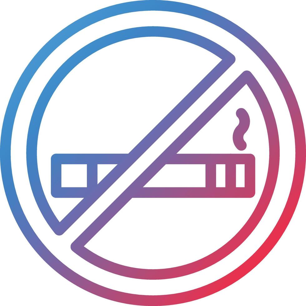 No Smoking Icon Style vector