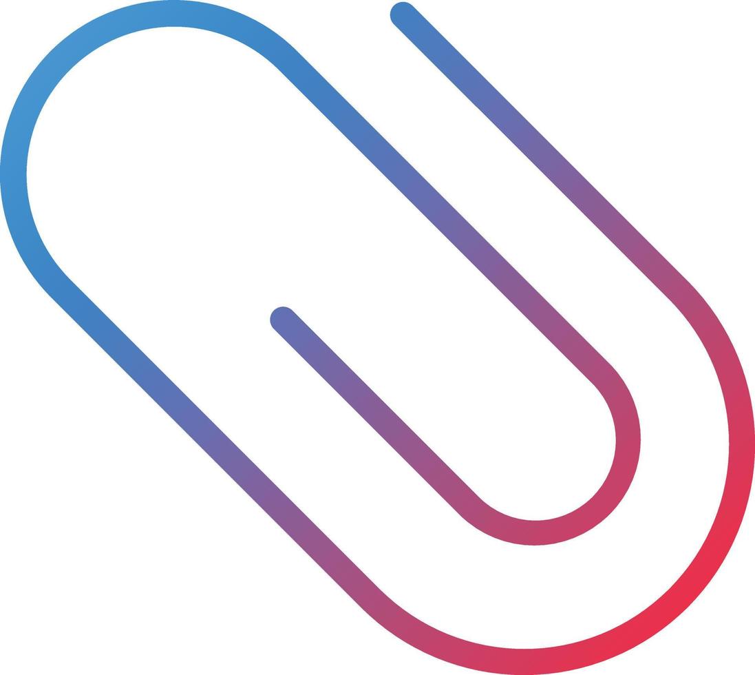 Paper Clip Icon Style vector