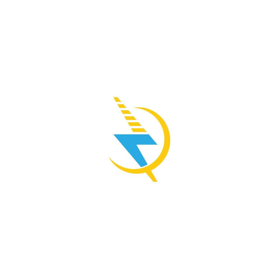 Lightning logo icon design illustration vector