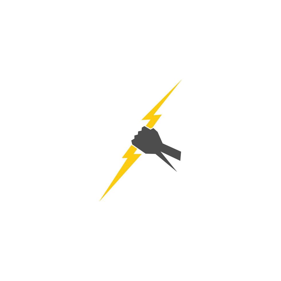 Lightning logo icon design illustration vector