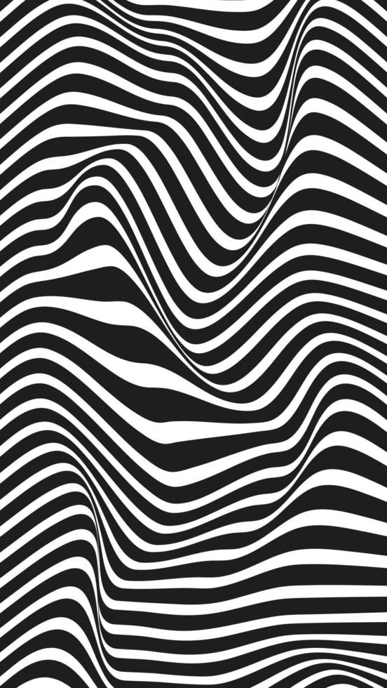 Psychedelic optical illusion background vector