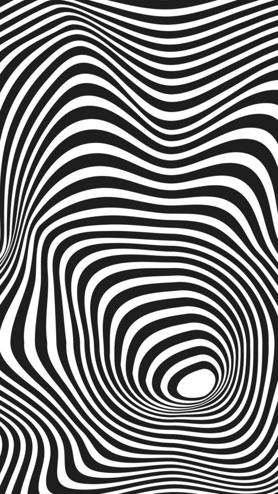 Psychedelic optical illusion background vector