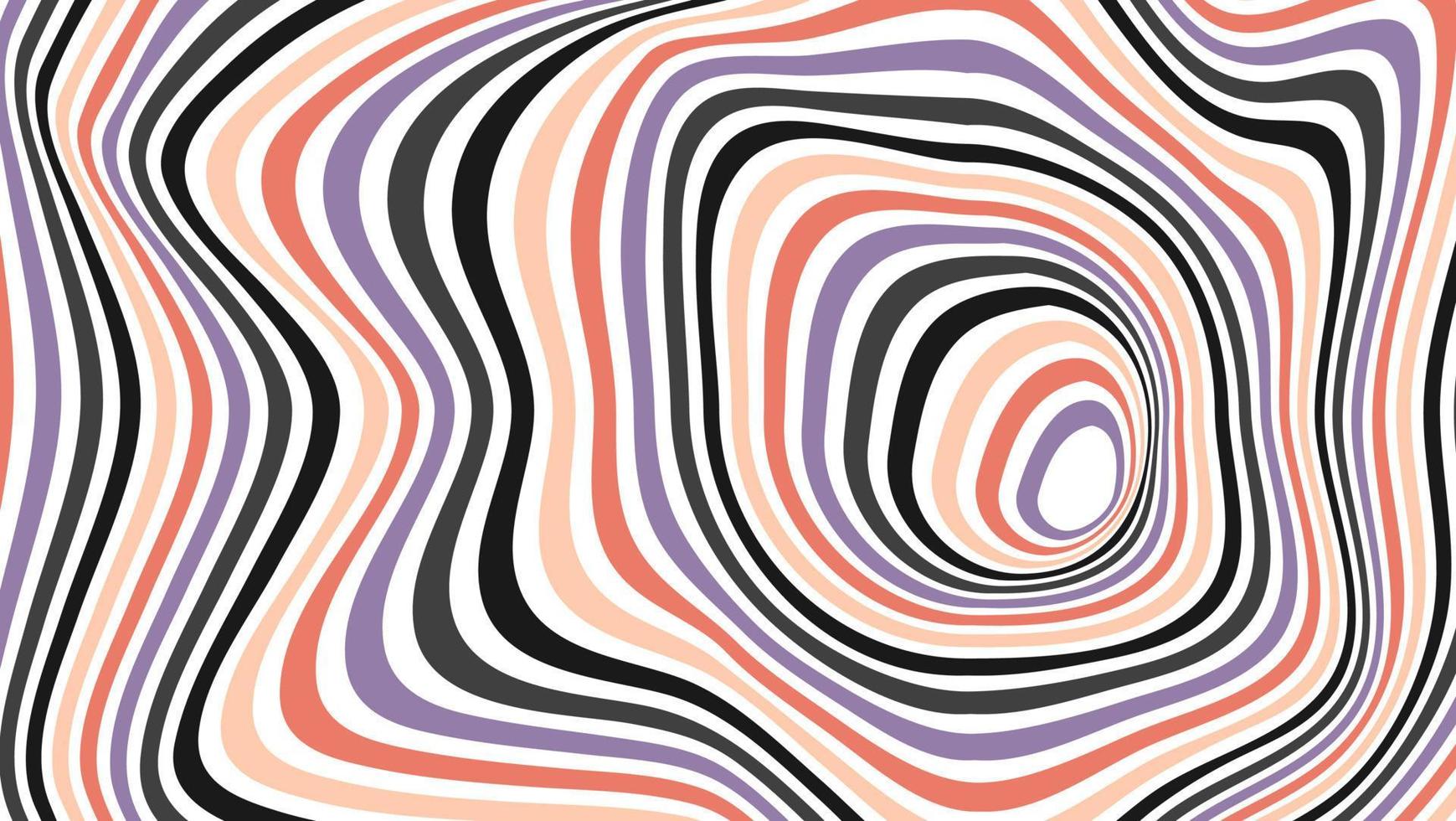 fondo de ilusión óptica psicodélica colorida vector