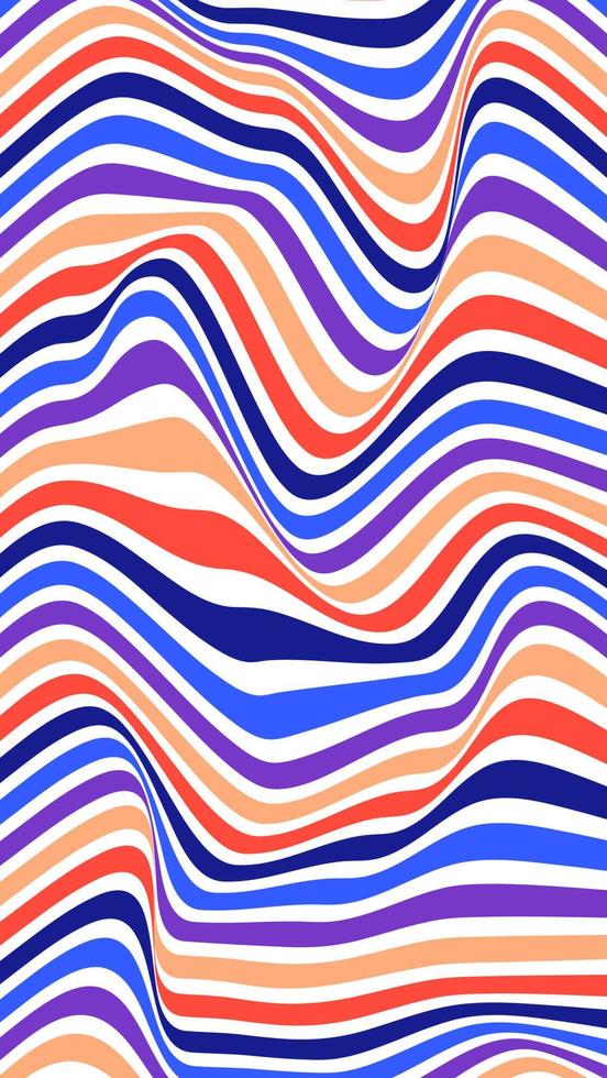 Colorful Psychedelic optical illusion background vector