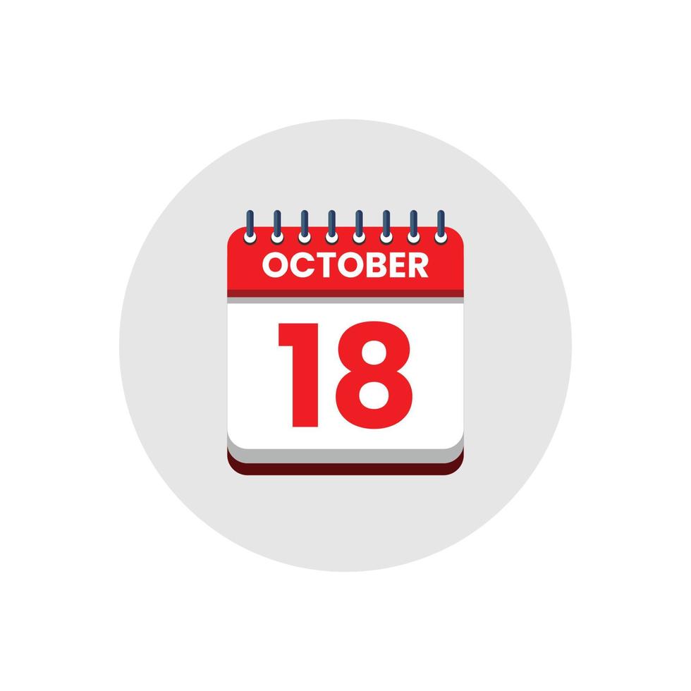 icono de fecha del calendario. icono del día del mes. fecha del programa del evento. hora de la cita. agenda del planificador, calendario del mes de octubre y planificador de tiempo. recordatorio del día. icono de vectores