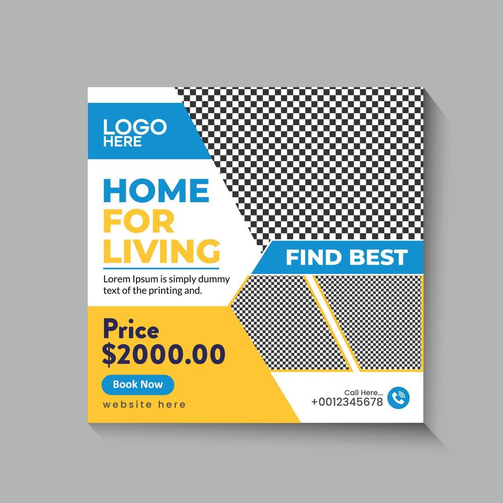 Home Sale Social Media Banner vector