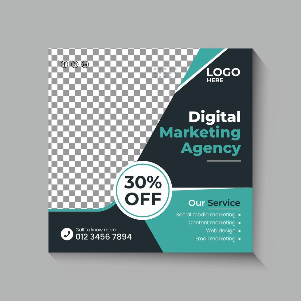 Digital Marketing Social Media Banner vector