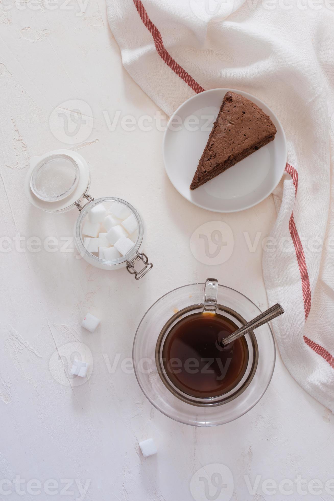 Drip coffee dripper and drip ground coffee with glass drip pot, cup and