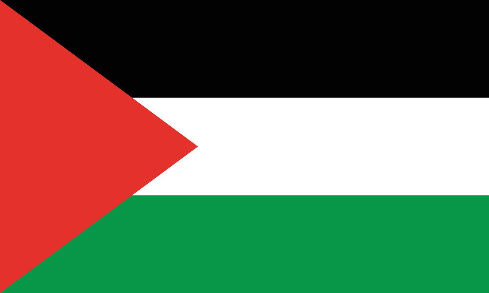 bandera nacional palestina. bandera de palestina ilustración vectorial vector