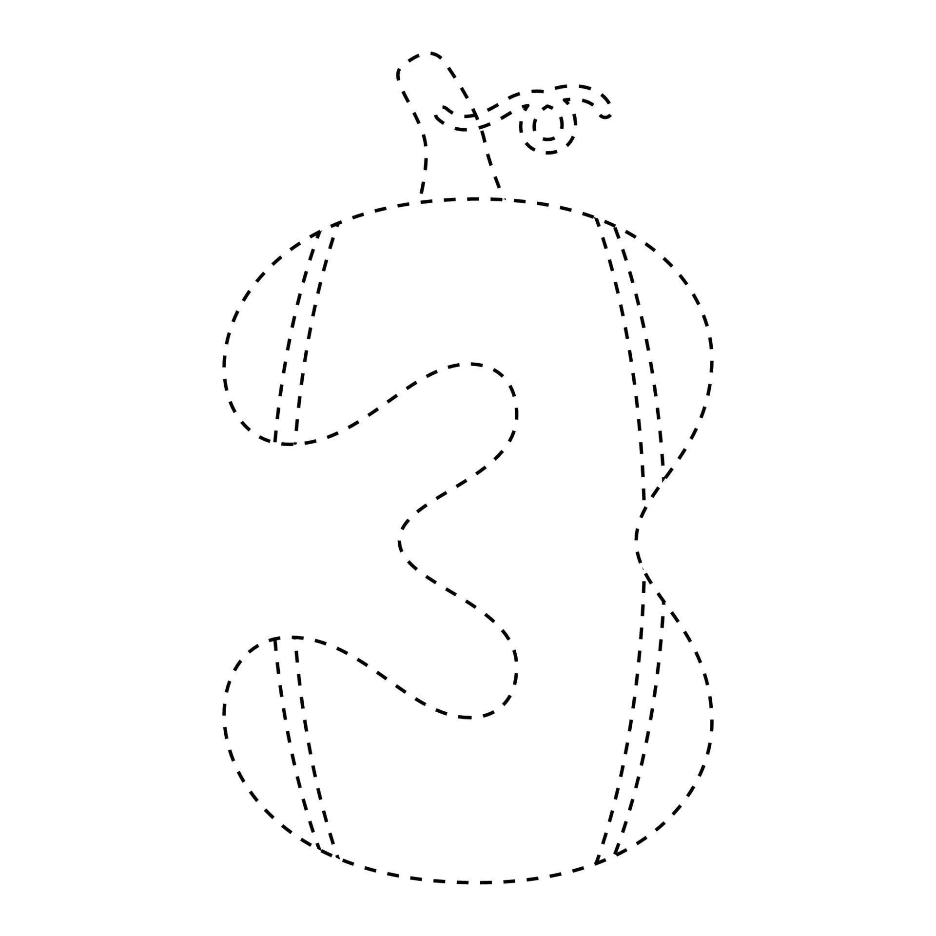 number-3-tracing-worksheet-for-kids-12746406-vector-art-at-vecteezy
