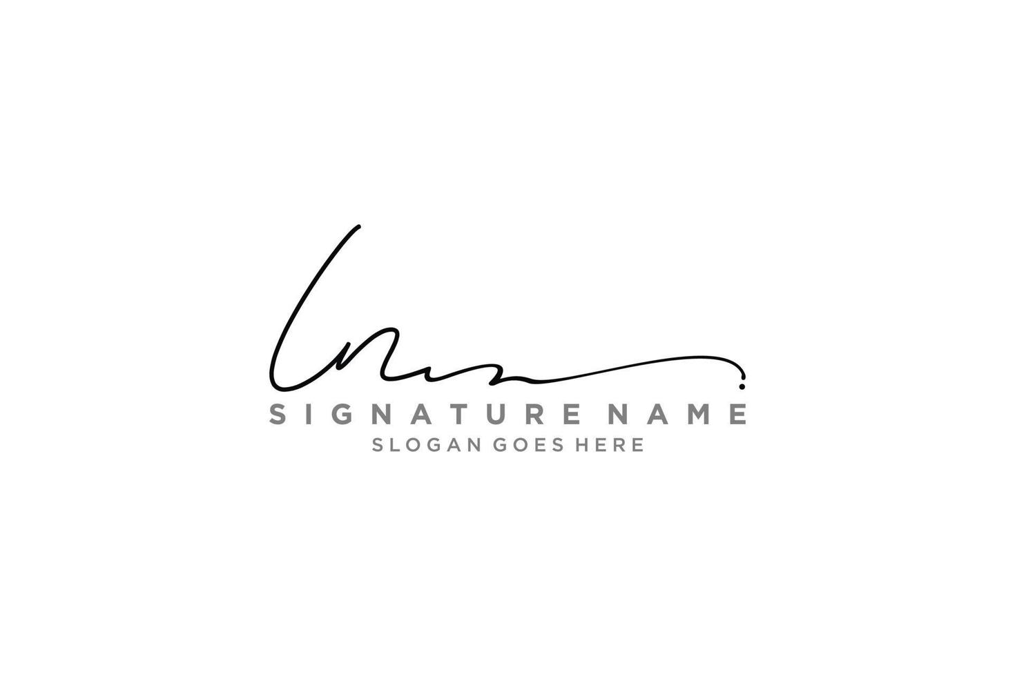 Initial IN Letter Signature Logo Template elegant design logo Sign Symbol template vector icon