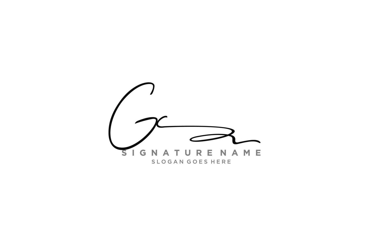 Initial GC Letter Signature Logo Template elegant design logo Sign Symbol template vector icon