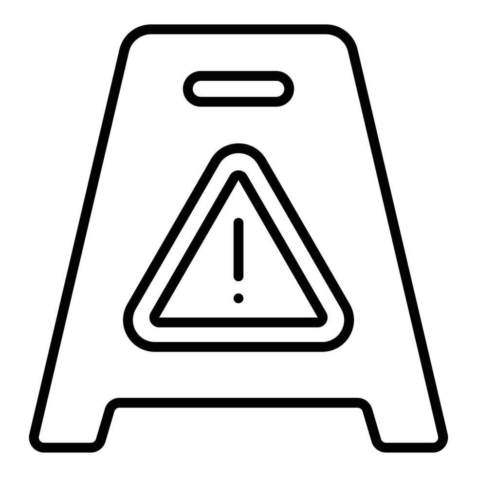 Wet Floor Icon Style vector