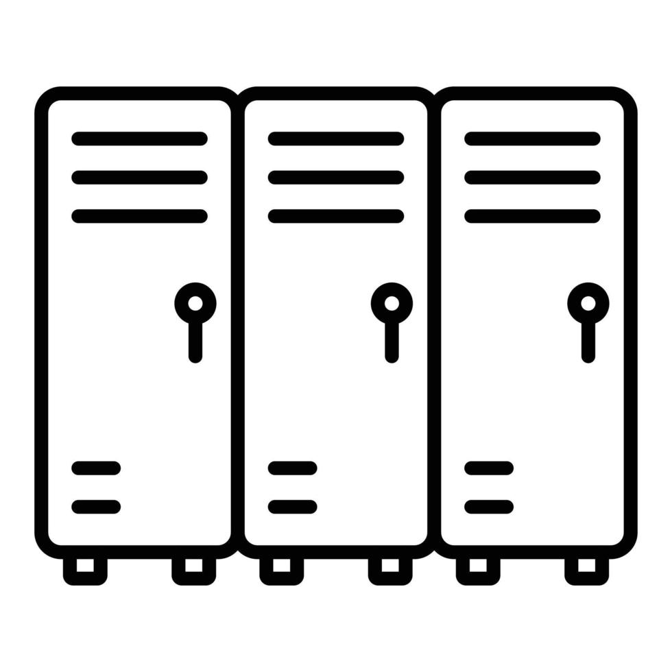 Lockers Icon Style vector