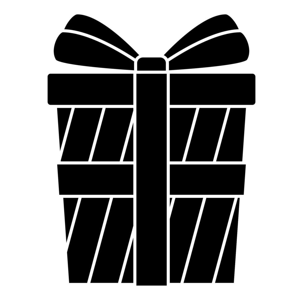 caja de regalo aislado sobre fondo blanco vector