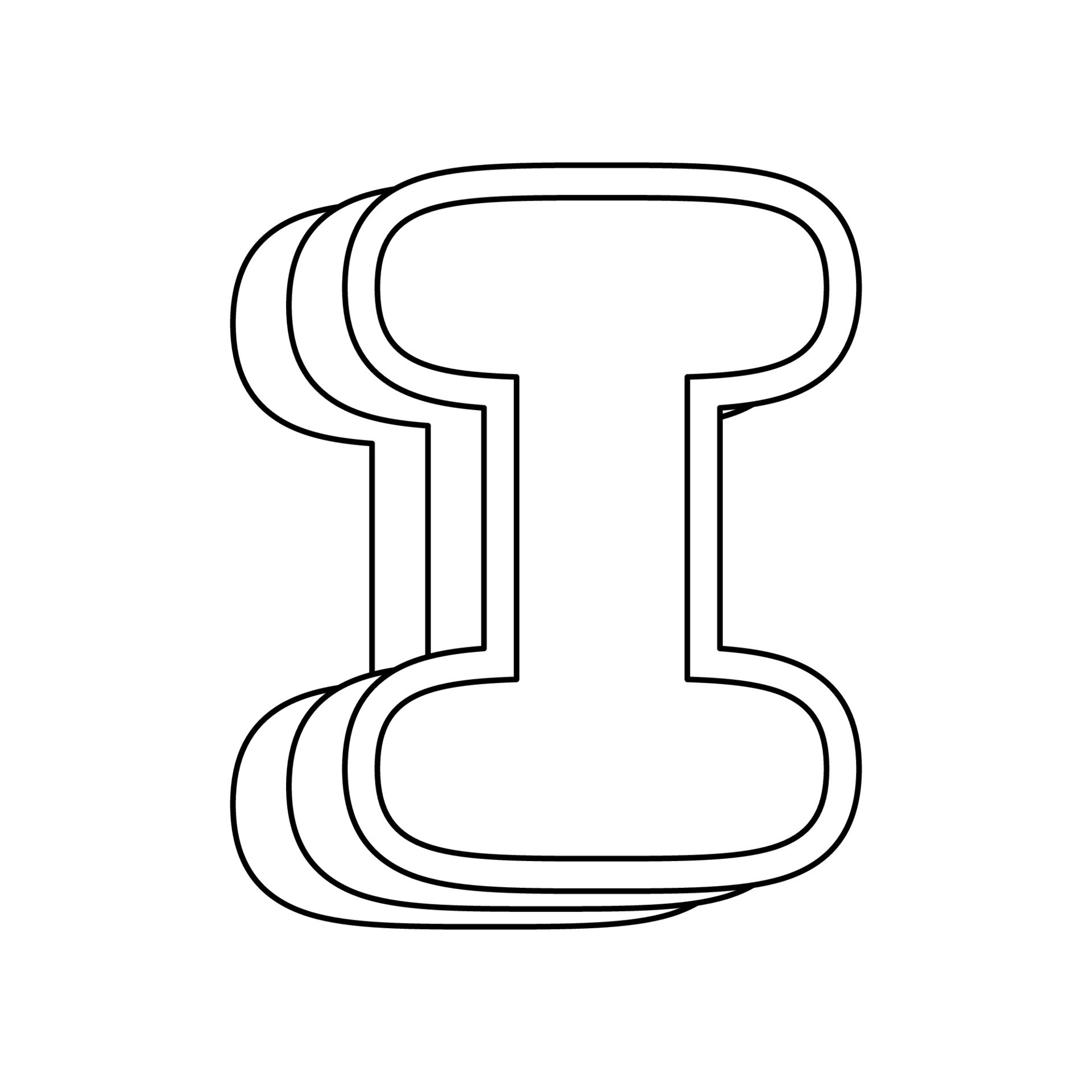 capital letter i coloring pages