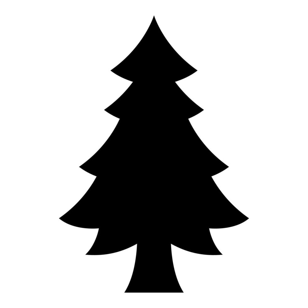 árbol de navidad aislado sobre fondo blanco vector