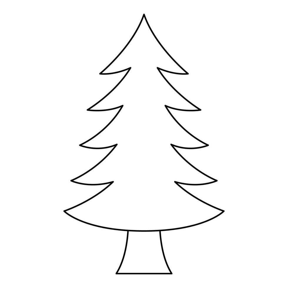 10 Blank Christmas Tree Designs for Creative Coloring