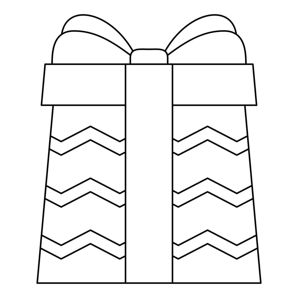 Coloring Page With Gift Box For Kids 12748324 Vector Art At Vecteezy Coloring Page With Gift Box For Kids 12748324 Vector Art At Vecteezy