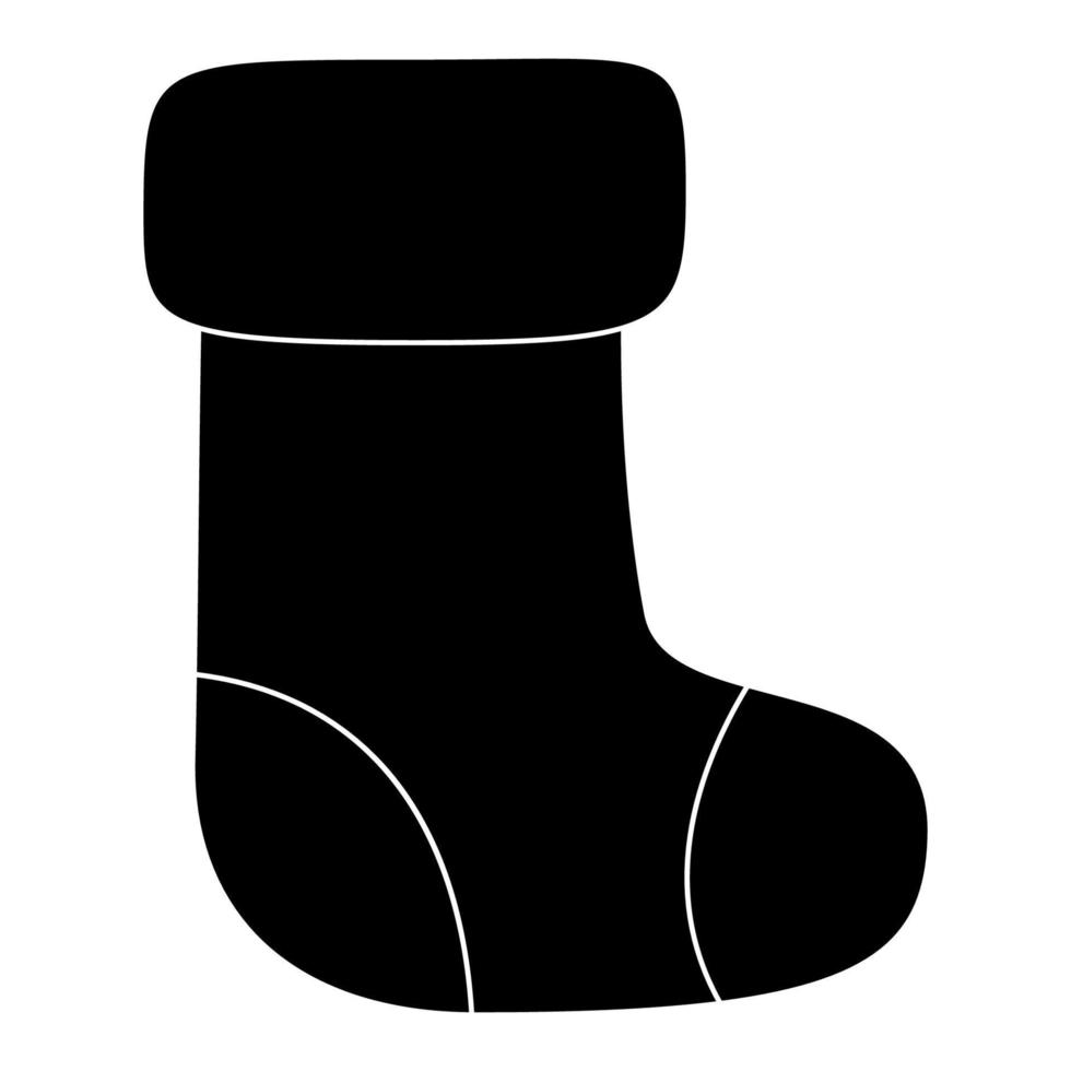 Christmas Sock isolated on white background vector