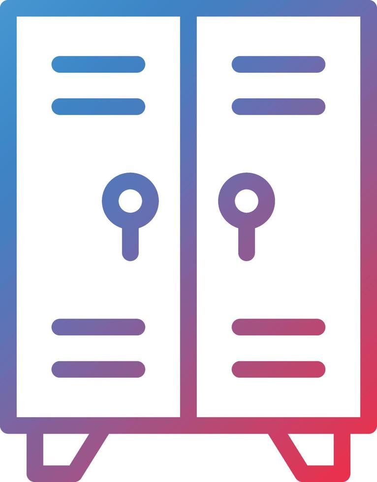 Lockers Icon Style vector