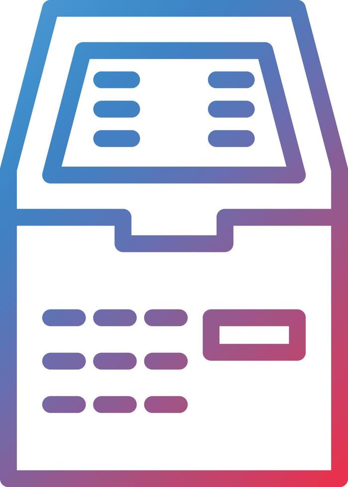 Atm Machine Icon Style vector